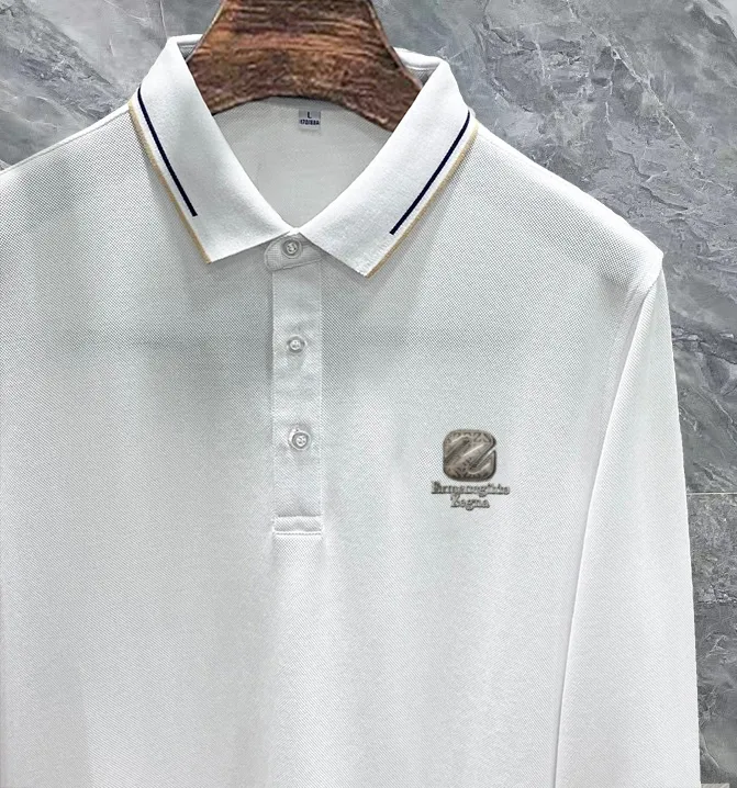 Zegna 24SS Classic Polo 。 T . . ! Piquet , “ ”。 . , , logo ， ， ， ， ， ， 。 Black/White/ Size：M~3XL